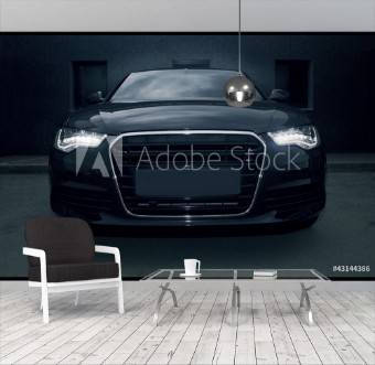 Bild på Black powerful sports car